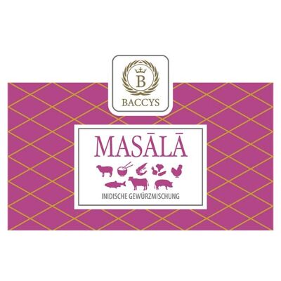 BACCYS Gewürzmischung - MASALA - Aromadose 75g
