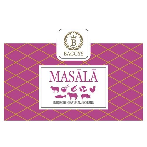 BACCYS Gewürzmischung - MASALA - Aromabeutel 175g