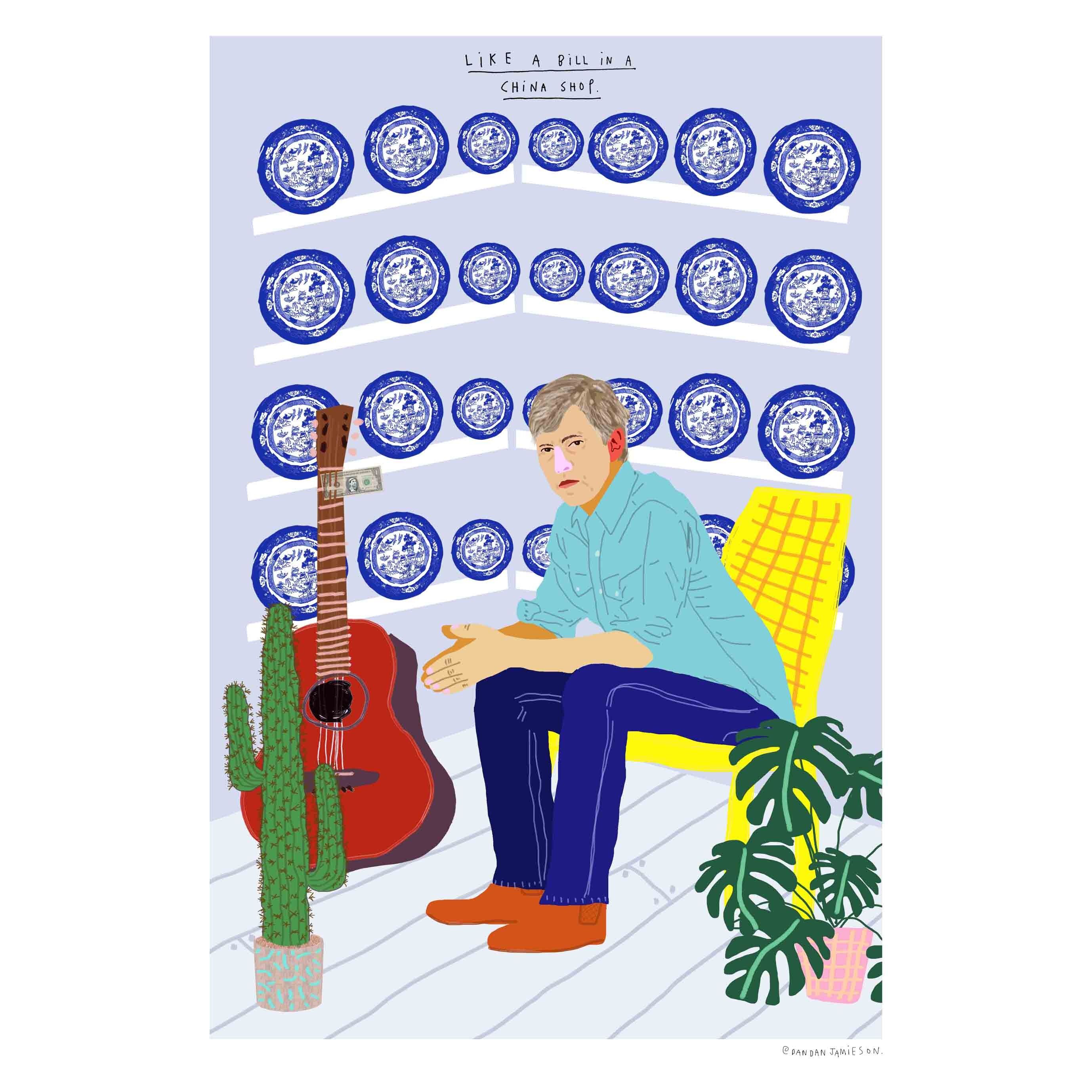 Like A Bill In A China Shop | A2 art print