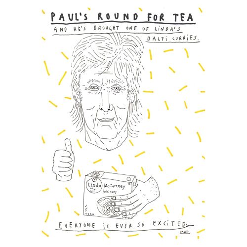 Paul’s Round For Tea | A4 art print