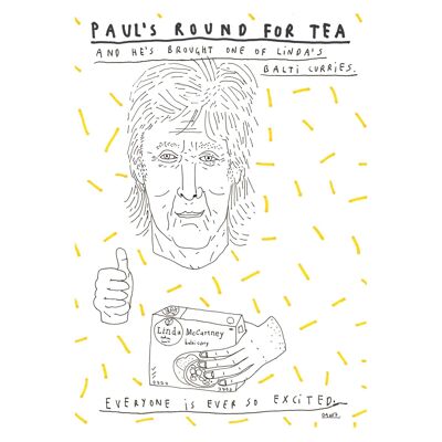 La ronda de té de Paul | Impresión de arte A4