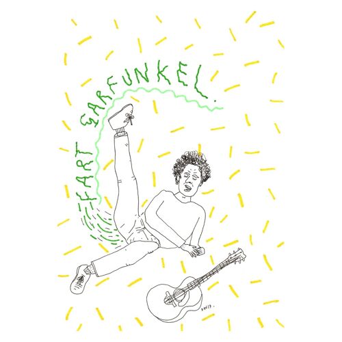 Fart Garfunkel | A4 art print