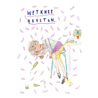 Rodillas Mojadas Houston | Impresión de arte A4