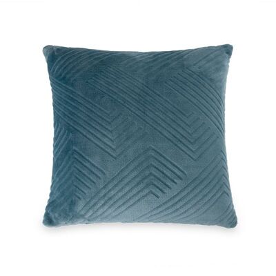 Housse de coussin toucher soie M/Rayures