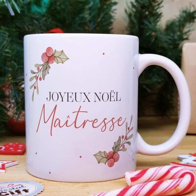 Mug "Joyeux Noël maîtresse "