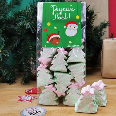 Christmas tree marshmallow bag x 10 - “Merry Christmas”