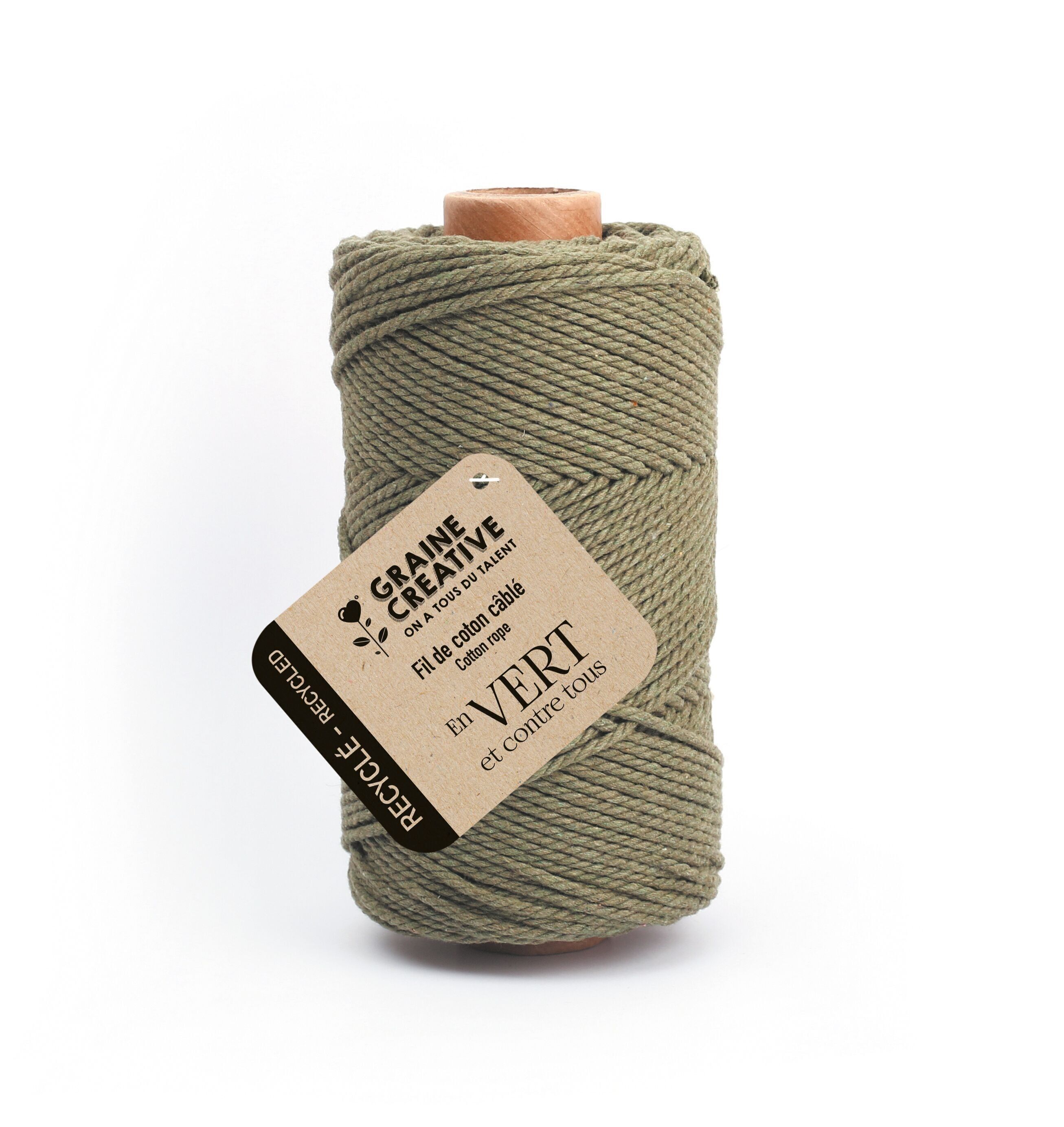 GRÜNE RECYCELTE KABELBAUMWOLLE