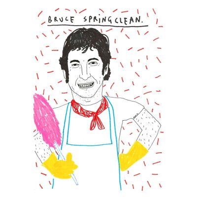 Bruce Springclean | Impresión de arte A4