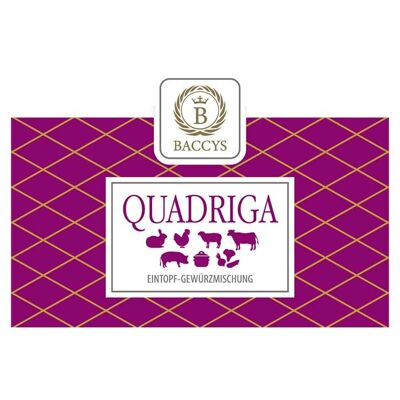 Mélange d'épices BACCYS - QUADRIGA - boîte arôme 85g