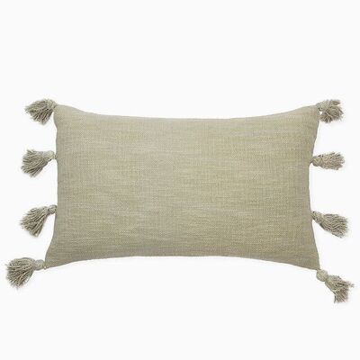Cotton cushion cover with pompoms M/Joy Petite