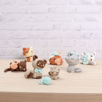 MALETTE FIMO KAWAII KITTY FAMILY 2