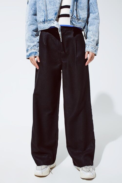 Oversized pantalon in black