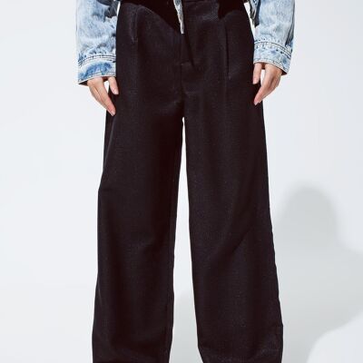 Pantalone oversize in nero