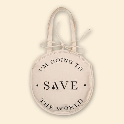Save the World Tote Bag - Black