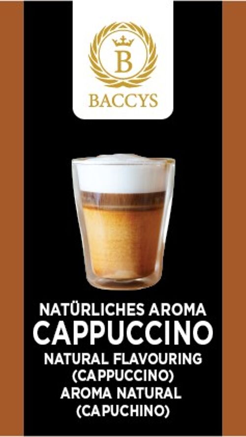 BACCYS Natürliches Aroma - CAPPUCCINO - 10ml