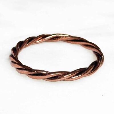 Certified Buddhist bracelet made in Thailand - Twisted model - Choco