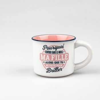 Idée cadeau Nounou - Tasse expresso personnalisée 5