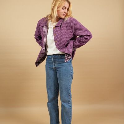 Adult purple quilt worker jacket