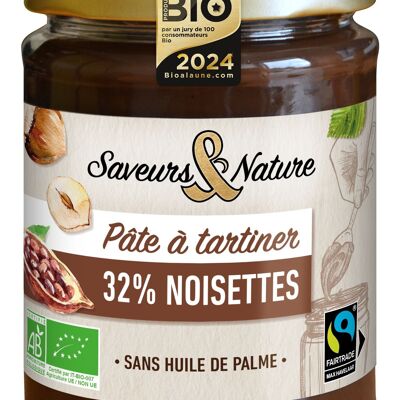 Fairtrade and Organic spread with 32% Hazelnuts - Voted Best Organic Product 2024!