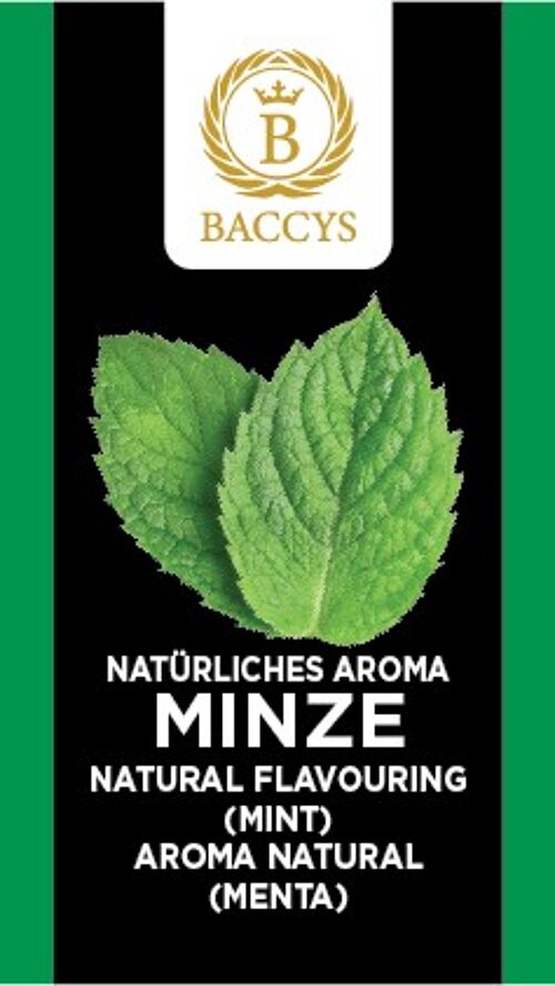 BACCYS Natürliches Aroma - MINZE - 10ml