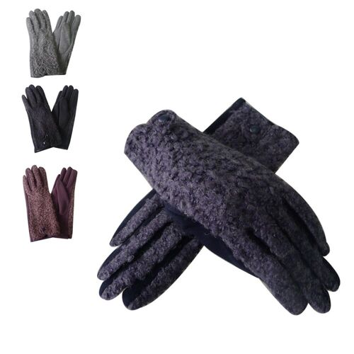 Amie Teddy Fur Gloves
