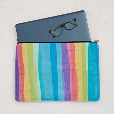 Recycled Plastic Rainbow 16 inch Laptop Case