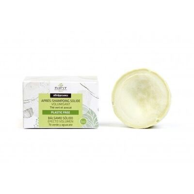 Organic solid volume conditioner, avocado and green tea, 50g