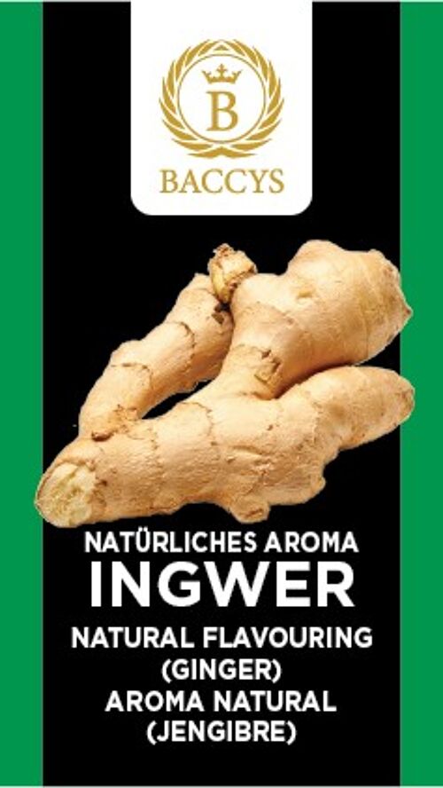 BACCYS Natürliches Aroma - INGWER - 10ml