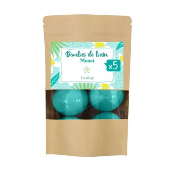 Sachet bombes de bain 40 grs x 5 - Senteur Monoï 2