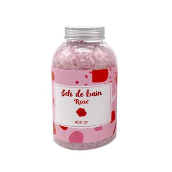 Sel de bain 450 grs - Senteur Rose 2