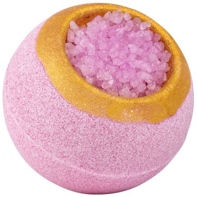 Bomba de baño llena de sales de baño - Aroma a rosas
- 150gr