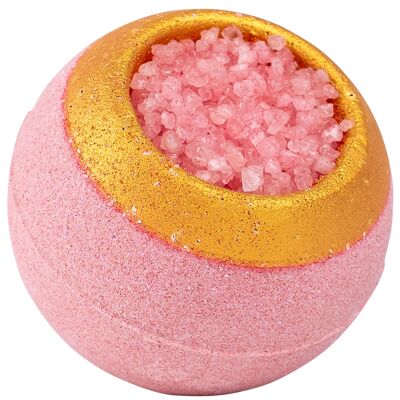 Bombe de bain garnie de sels de bain - Senteur Fleur de cerisier- 150gr