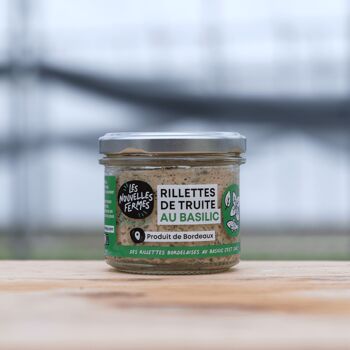 Rillettes de truite au basilic, 90g (pièce) 2