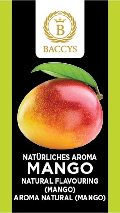 BACCYS Natürliches Aroma - MANGO - 10ml