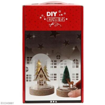 DIY Christmas kit - Decorative bells - 10 and 12.5 cm - 2 pcs
