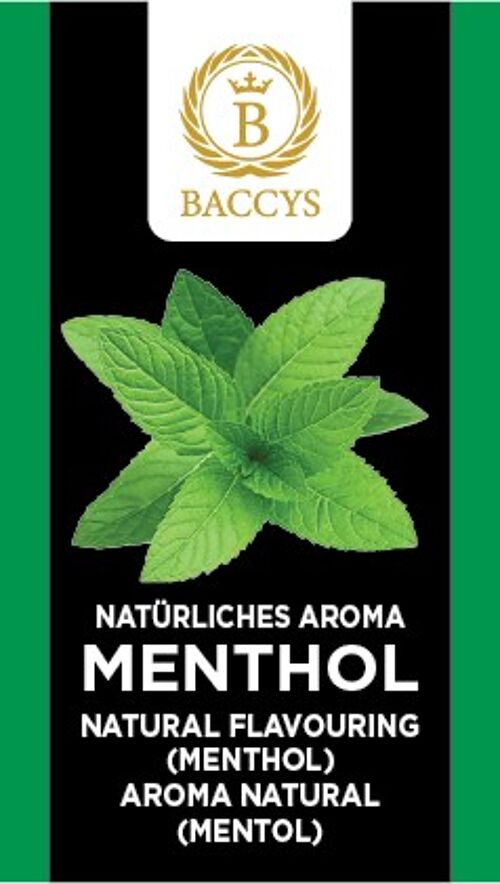 BACCYS Natürliches Aroma - MENTHOL - 10ml