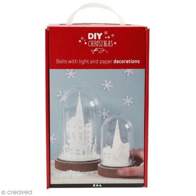 Kit de Navidad DIY - Campanas decorativas - 12,5 y 18 cm - 2 piezas