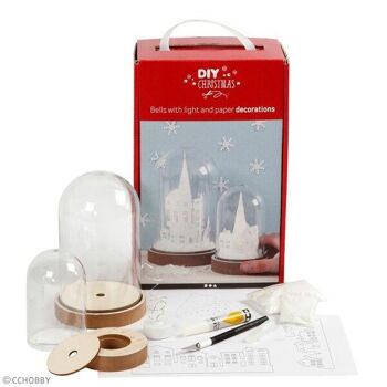 Kit DIY Noël - Cloches décoratives - 12,5 et 18 cm - 2 pcs 2