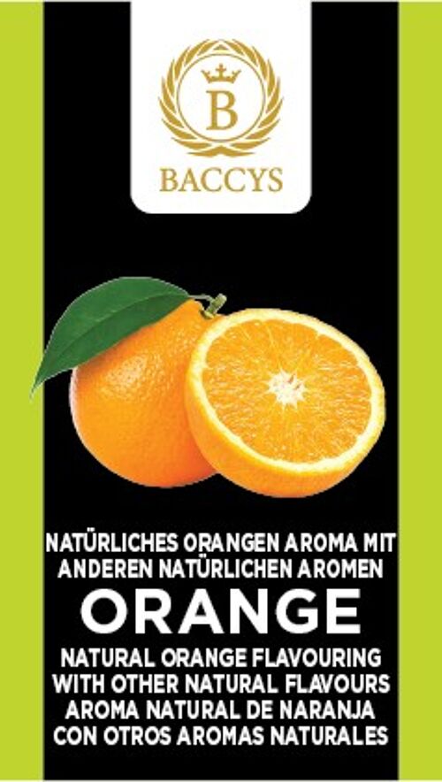 BACCYS Natürliches Aroma - ORANGE - 10ml