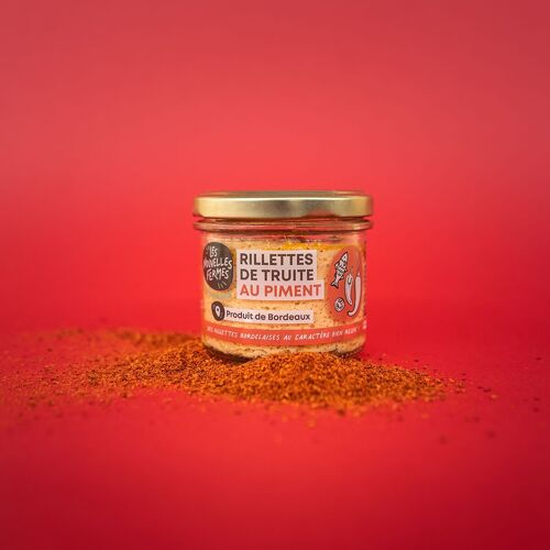 Rillettes de truite au piment d'Espelette, 90g (pièce)