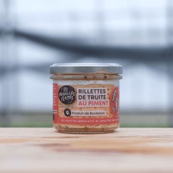 Rillettes de truite au piment d'Espelette, 90g (pièce) 2