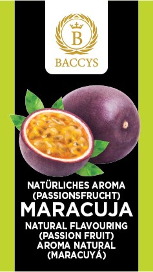 BACCYS Natürliches Aroma - MARACUJA - 10ml