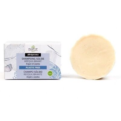 Organic rebalancing solid shampoo, argan jojoba, 55g