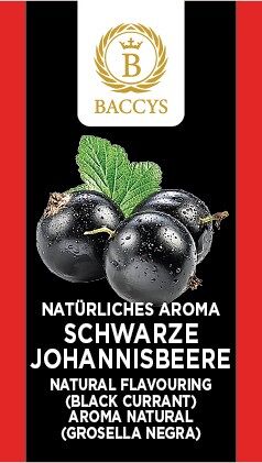 BACCYS Natürliches Aroma - SCHWARZE JOHANNISBEERE - 10ml