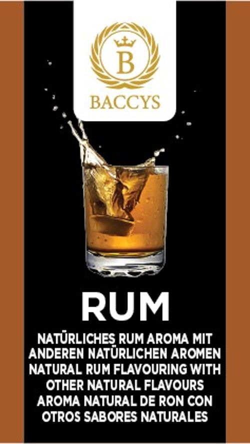 BACCYS Natürliches Aroma - RUM - 10ml