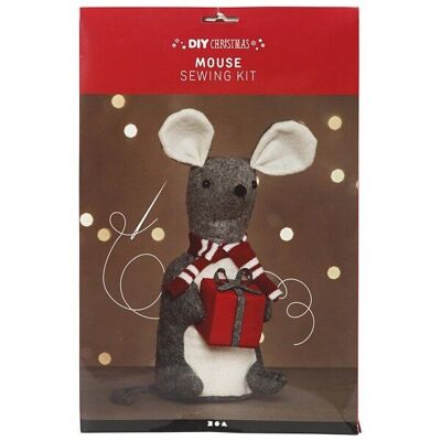 DIY sewing kit - Christmas mouse