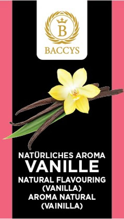BACCYS Natürliches Aroma - VANILLE - 10ml