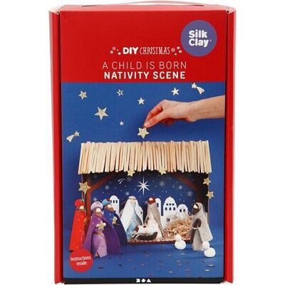 Kit DIY enfant - Mix créatif - Crèche de Noël