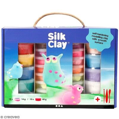 Pasta da modellare Silk Clay - Multicolore - 31 pz