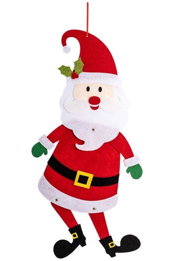 Articles de fête - Décoration Père Noël en feutre h.cm.60 env.  avec câble